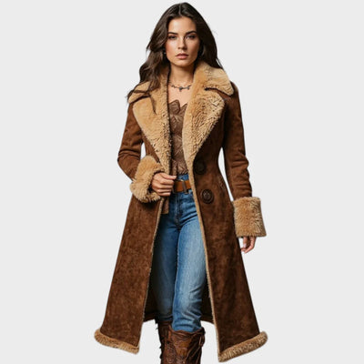 Renava™ | Espectacular abrigo largo efecto ante