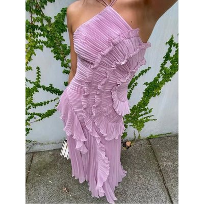 Olivia™ | Vestido largo con volantes