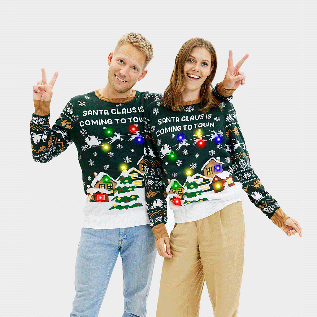 Navidad LED™ | Suéter navideño con luces LED para mujer