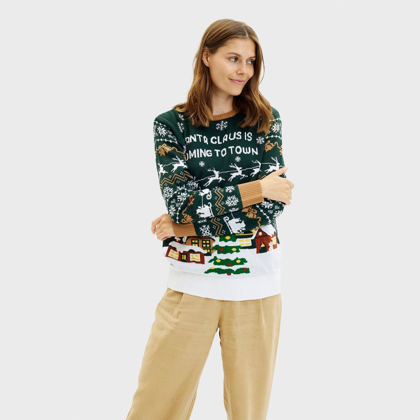 Navidad LED™ | Suéter navideño con luces LED para mujer