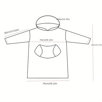 Poncho – Manta con Capucha Extra Grande