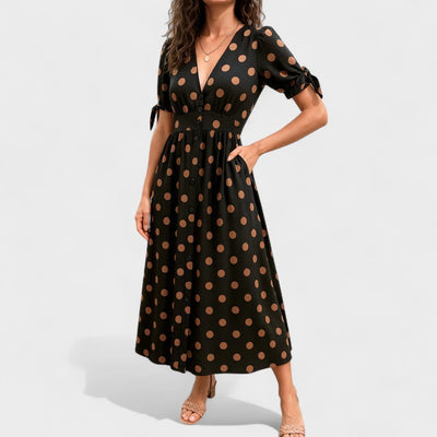 Valentina™ | Vestido Moderno de Lunares