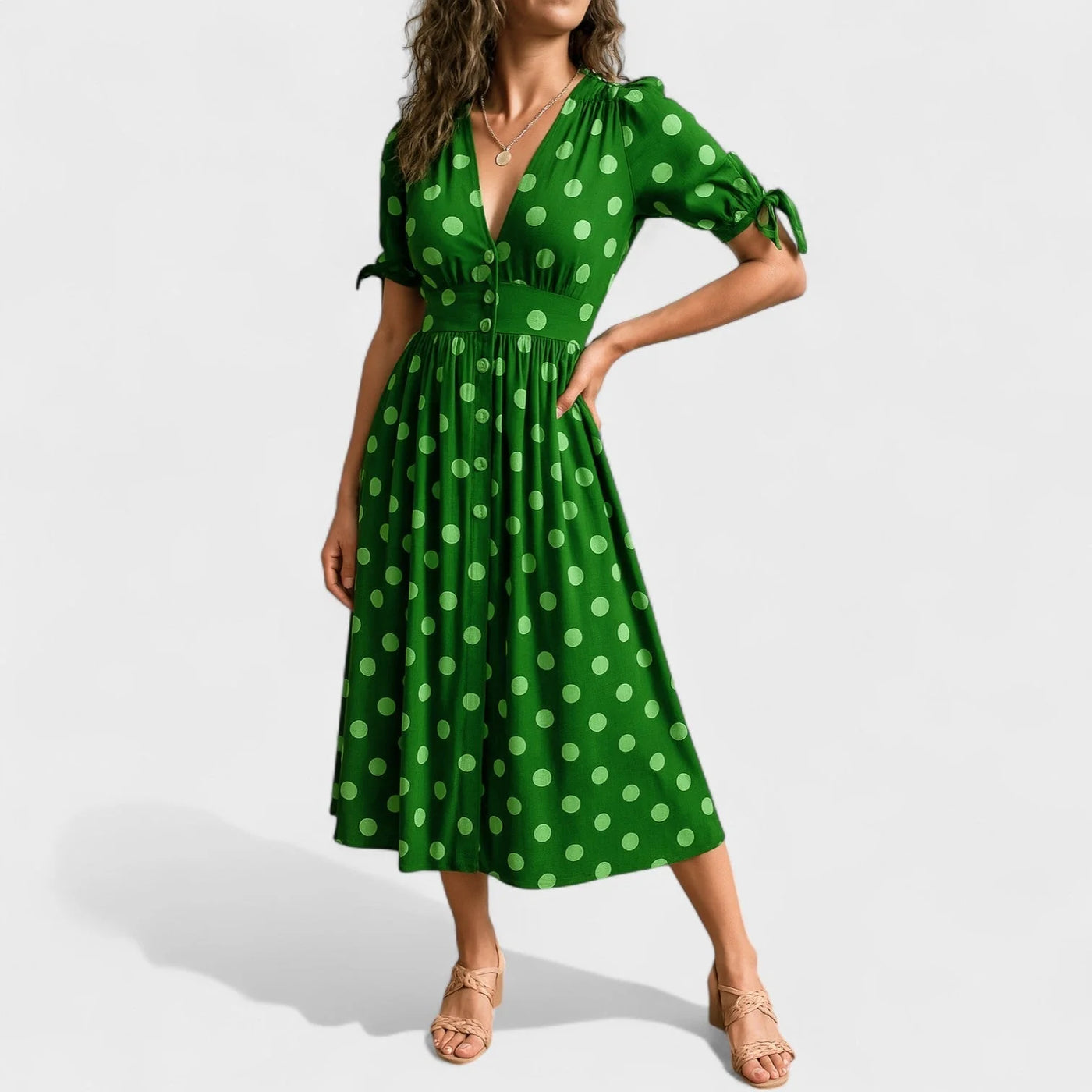 Valentina™ | Vestido Moderno de Lunares