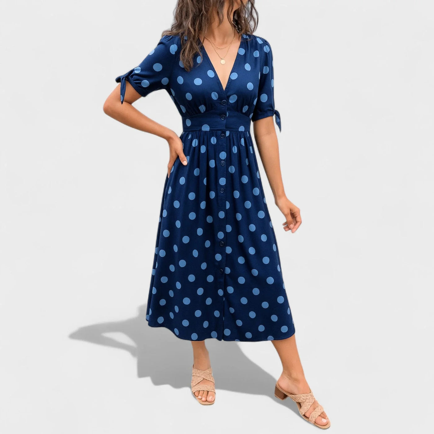 Valentina™ | Vestido Moderno de Lunares