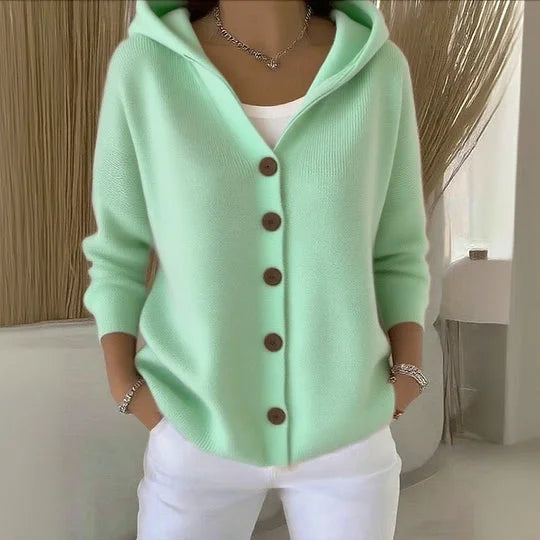 Alejandra™ | Chaleco con capucha y botones