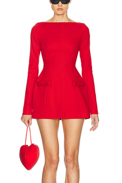 Élise™ | Vestido elegante con cuello barco