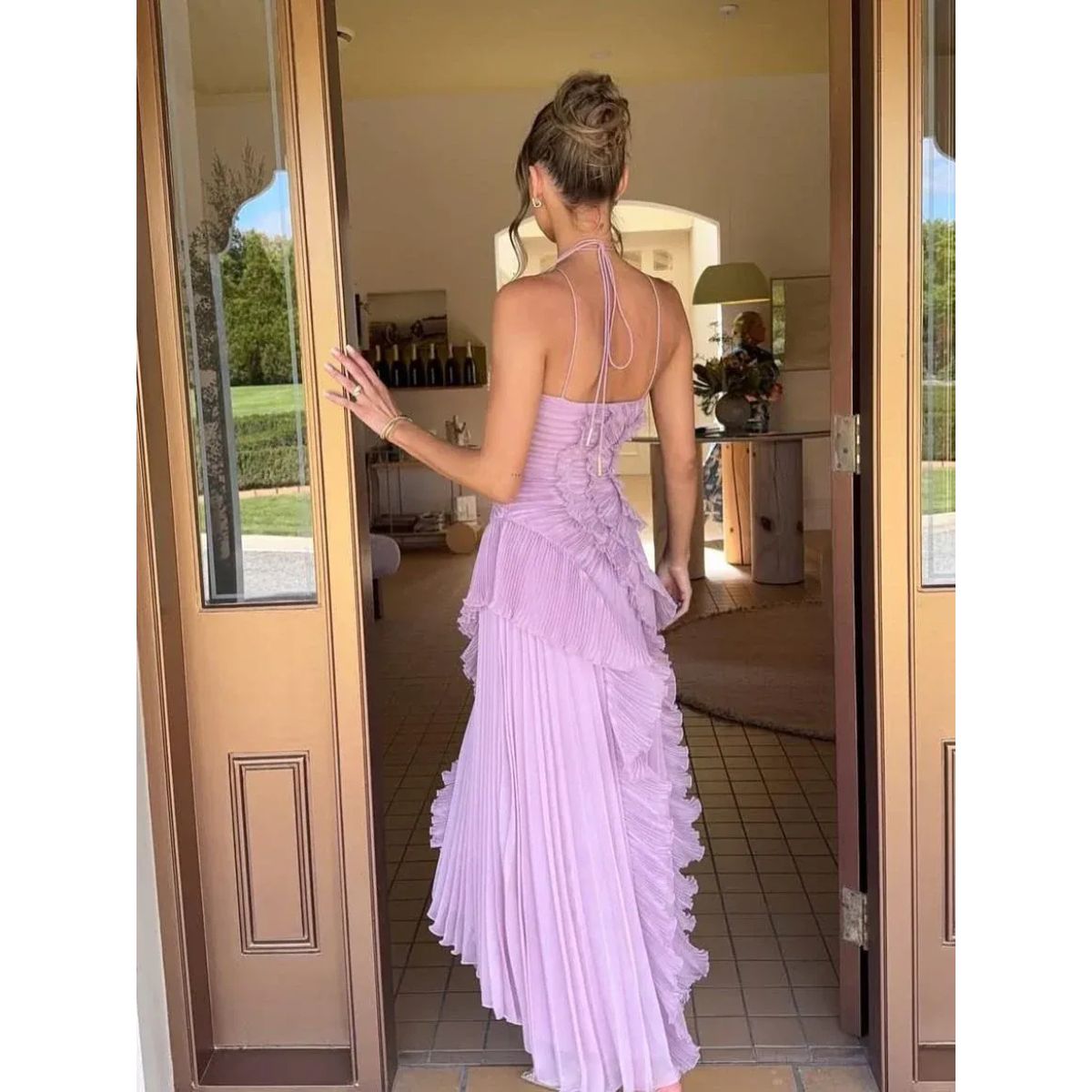 Olivia™ | Vestido largo con volantes