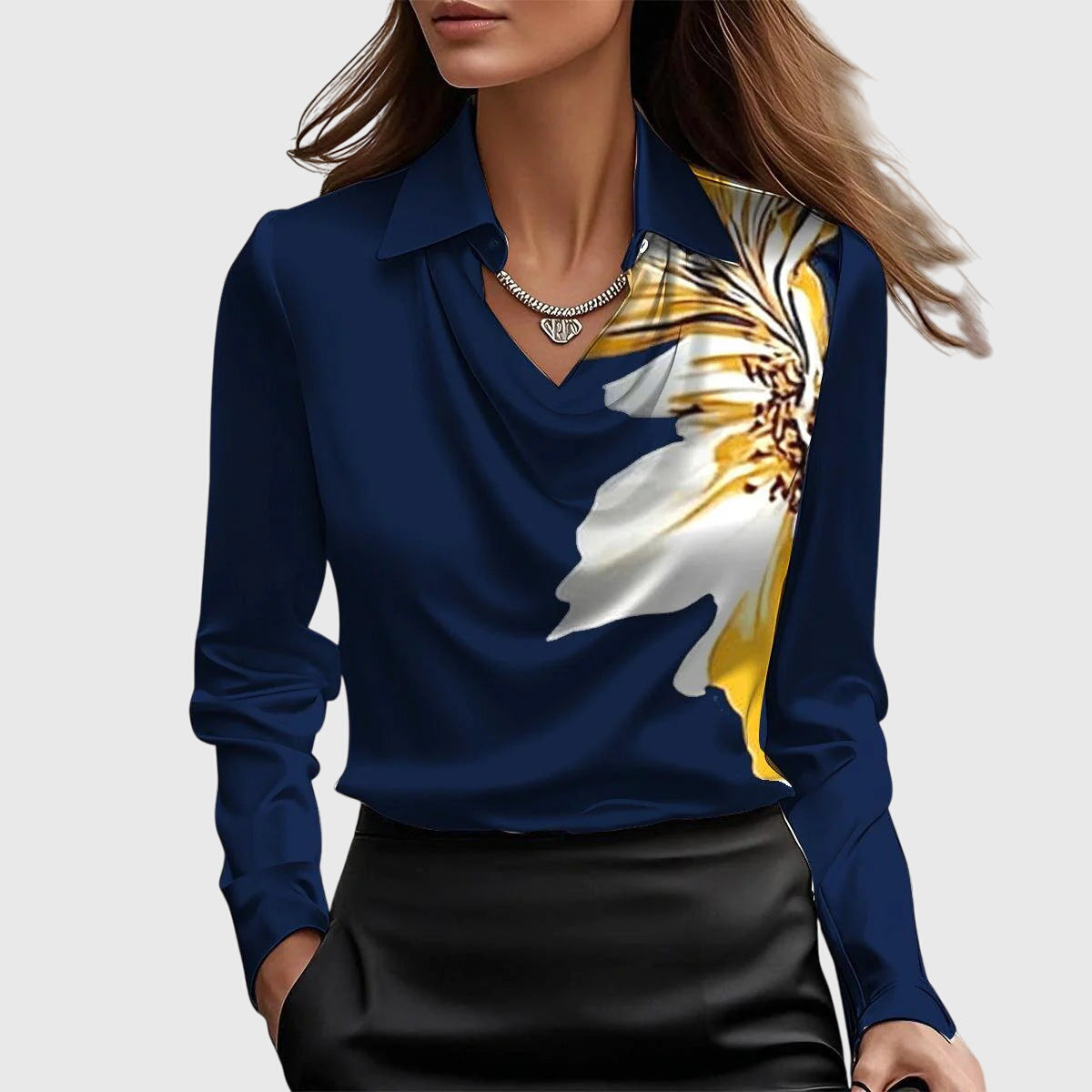 Beatriz™ – Camicetta Elegante in Satin Lucido