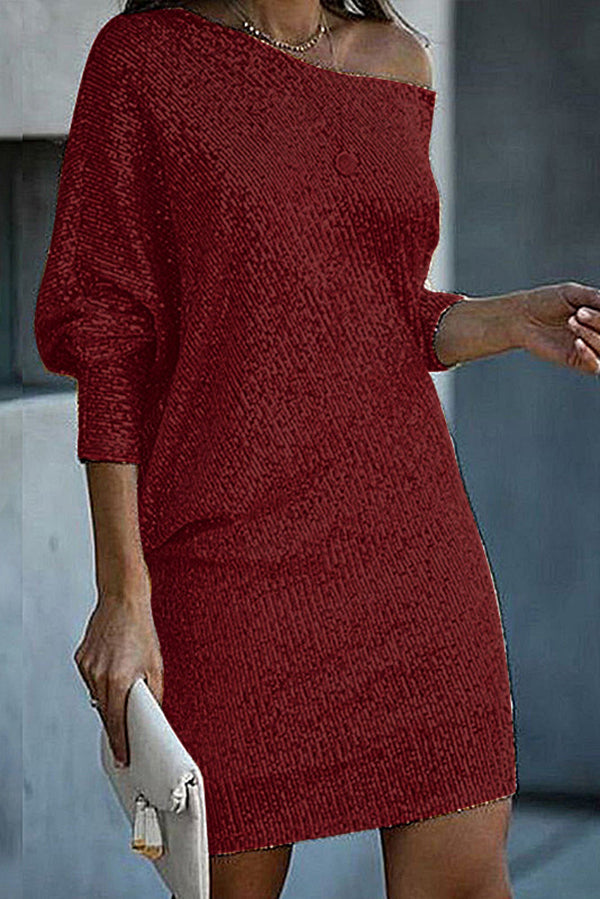 Amaya™ | Vestido mini con hombro caído