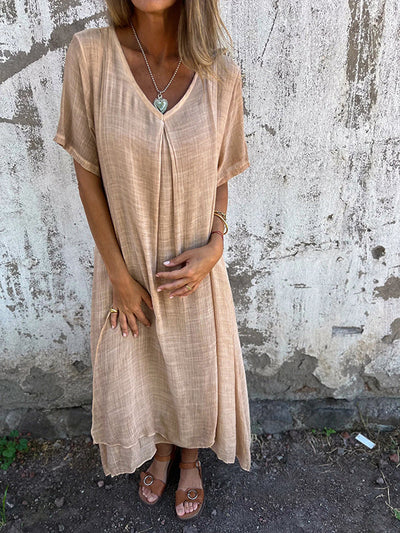 Marisol™ | Vestido Holgado con Escote en V