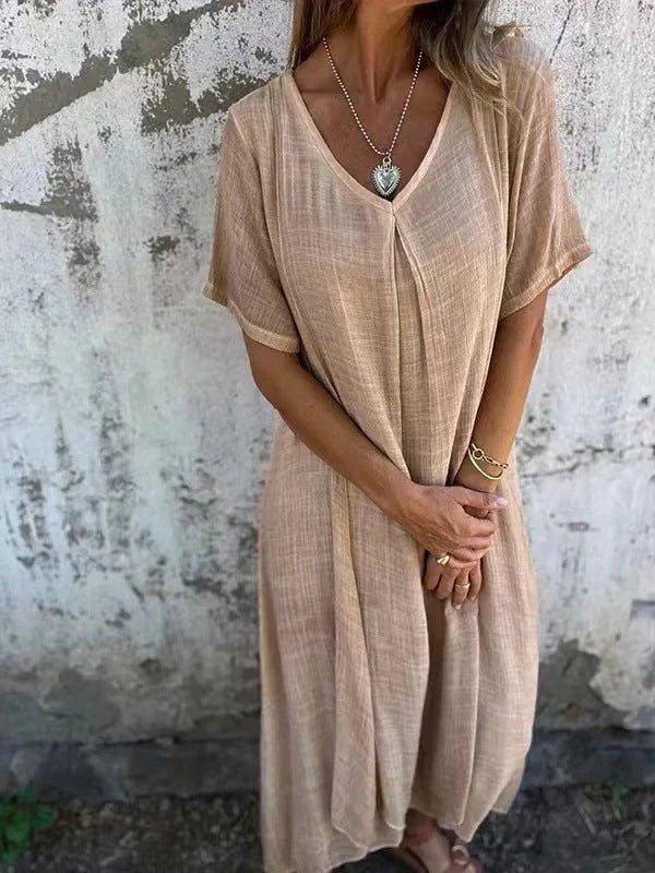 Marisol™ | Vestido Holgado con Escote en V
