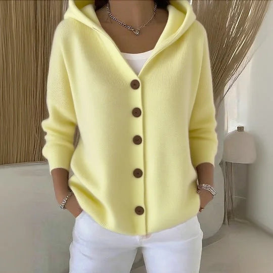Alejandra™ | Chaleco con capucha y botones
