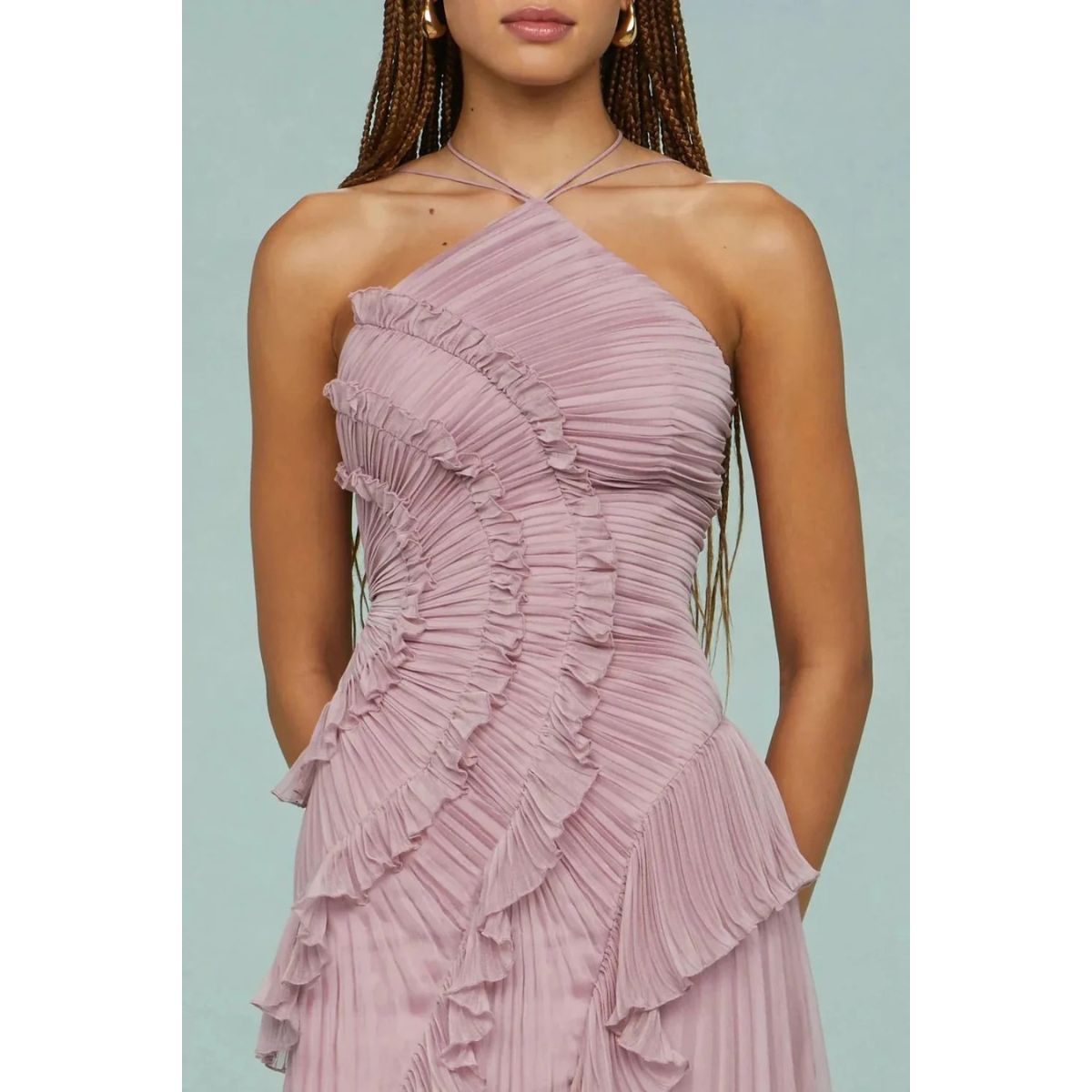 Olivia™ | Vestido largo con volantes