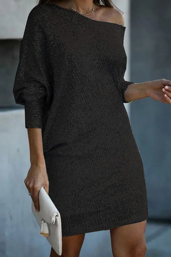 Amaya™ | Vestido mini con hombro caído