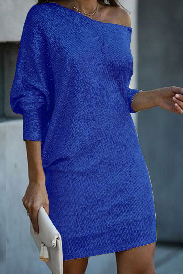 Amaya™ | Vestido mini con hombro caído