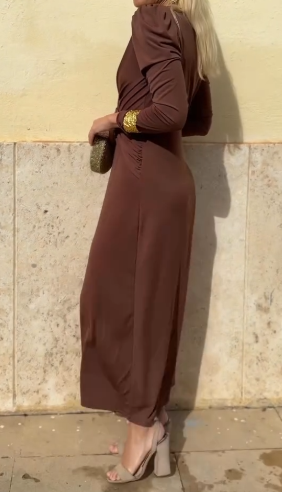 Valentina™ | El vestido midi drapeado