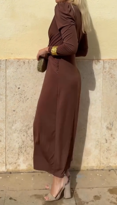 Valentina™ | El vestido midi drapeado