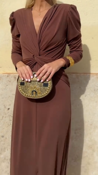 Valentina™ | El vestido midi drapeado