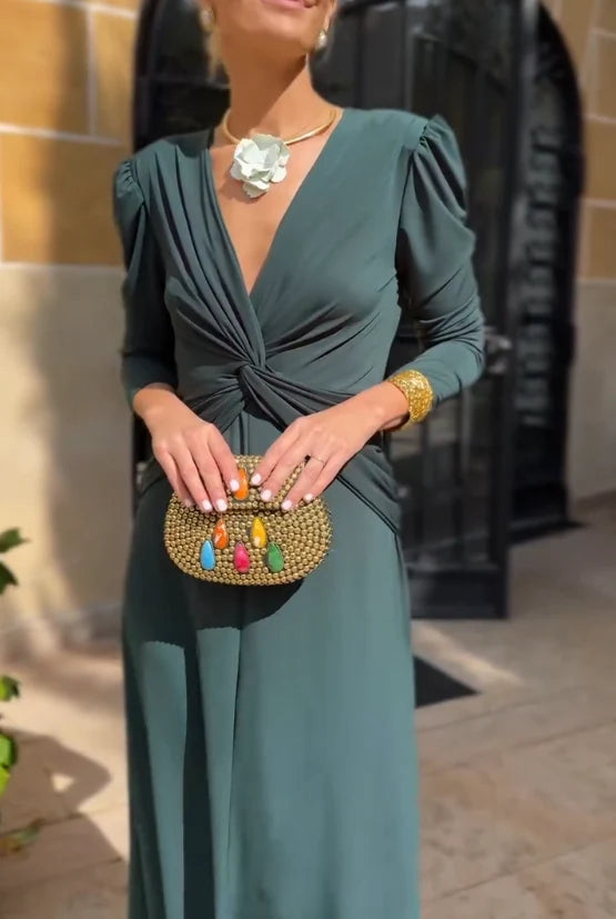 Valentina™ | El vestido midi drapeado