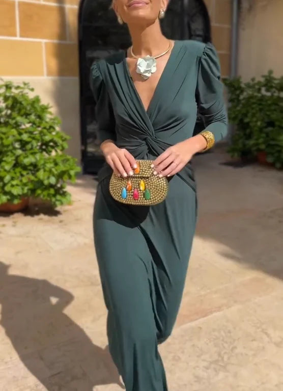 Valentina™ | El vestido midi drapeado