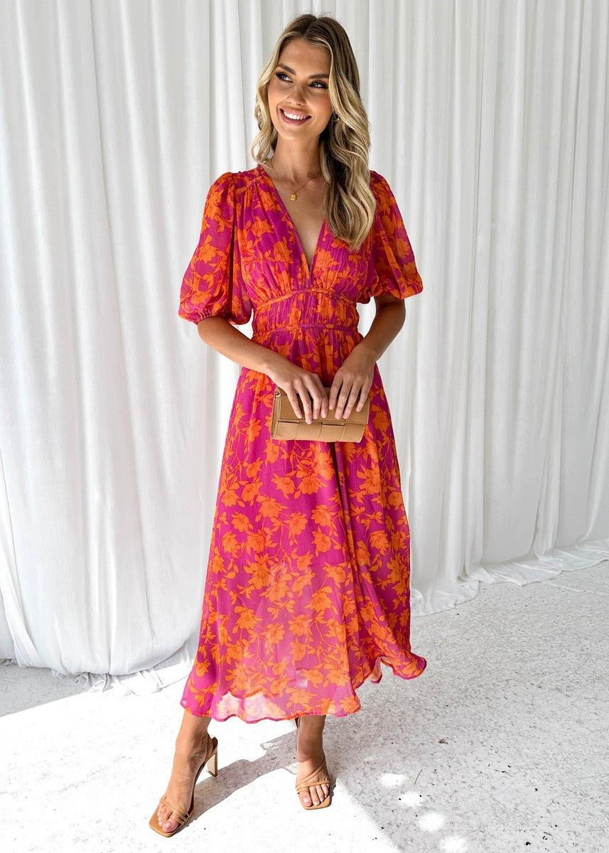 Olivia™ | Vestido midi floral