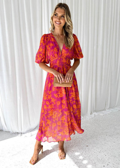 Olivia™ | Vestido midi floral