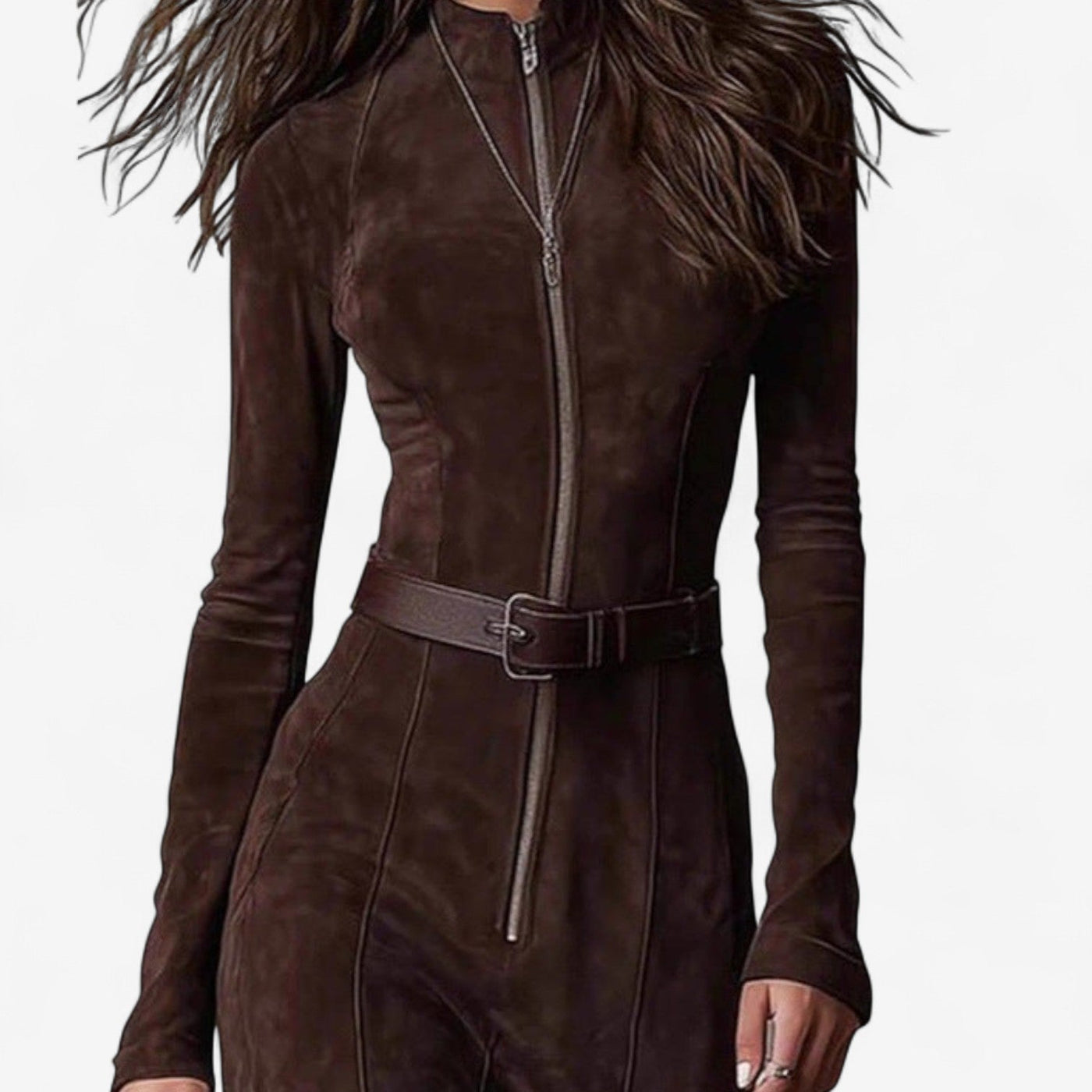 Savara™ | Vestido de ante con abertura