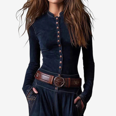 Naylen™ | Vestido maxi ante y tartán