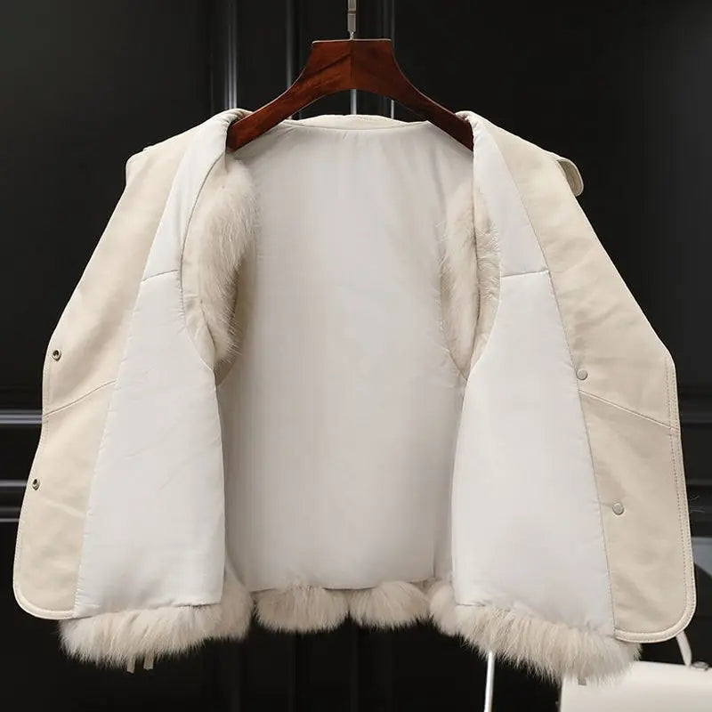 Milagros™ | Chaleco de piel elegante