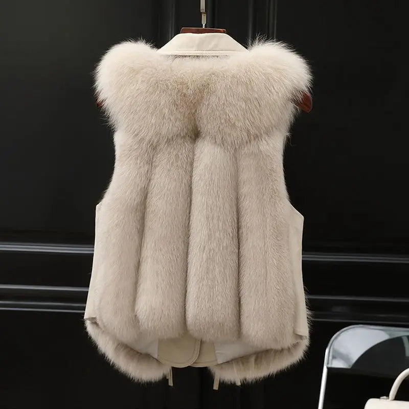 Milagros™ | Chaleco de piel elegante