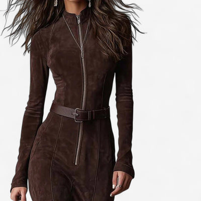 Maelis™ | Vestido midi de ante estructurado