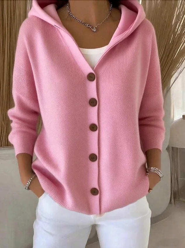 Alejandra™ | Chaleco con capucha y botones