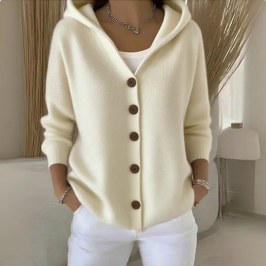 Alejandra™ | Chaleco con capucha y botones
