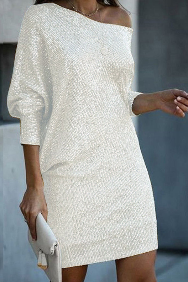 Amaya™ | Vestido mini con hombro caído