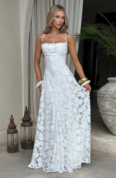 Elara™ | Vestido maxi floral