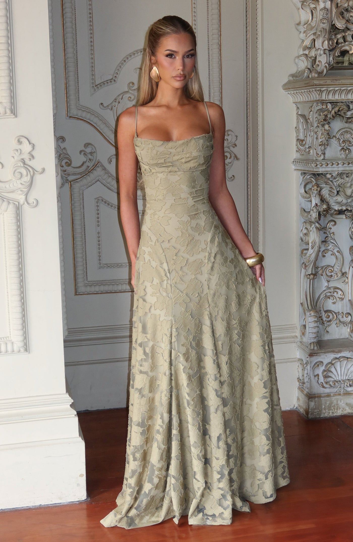 Elara™ | Vestido maxi floral