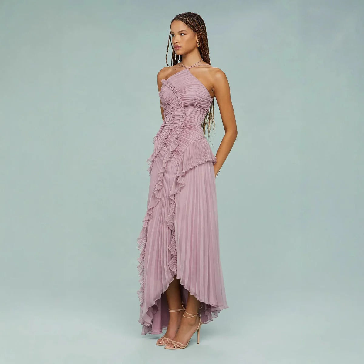 Olivia™ | Vestido largo con volantes