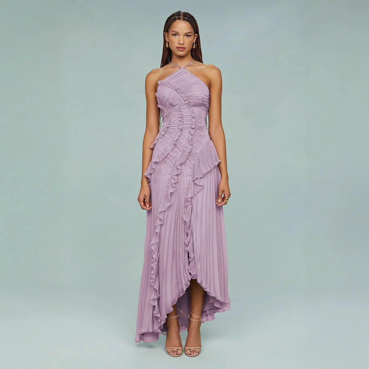 Olivia™ | Vestido largo con volantes