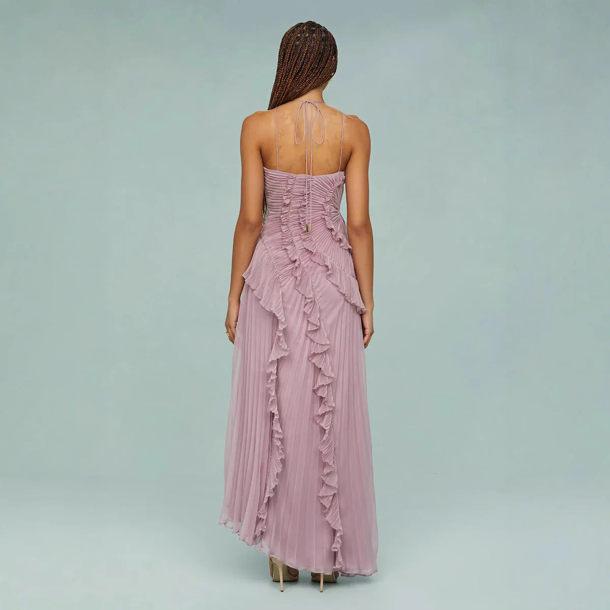 Olivia™ | Vestido largo con volantes