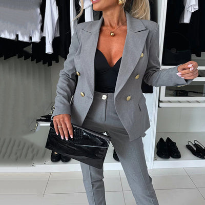 Gabriela™ | Conjunto elegante de blazer y pantalón