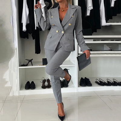 Gabriela™ | Conjunto elegante de blazer y pantalón