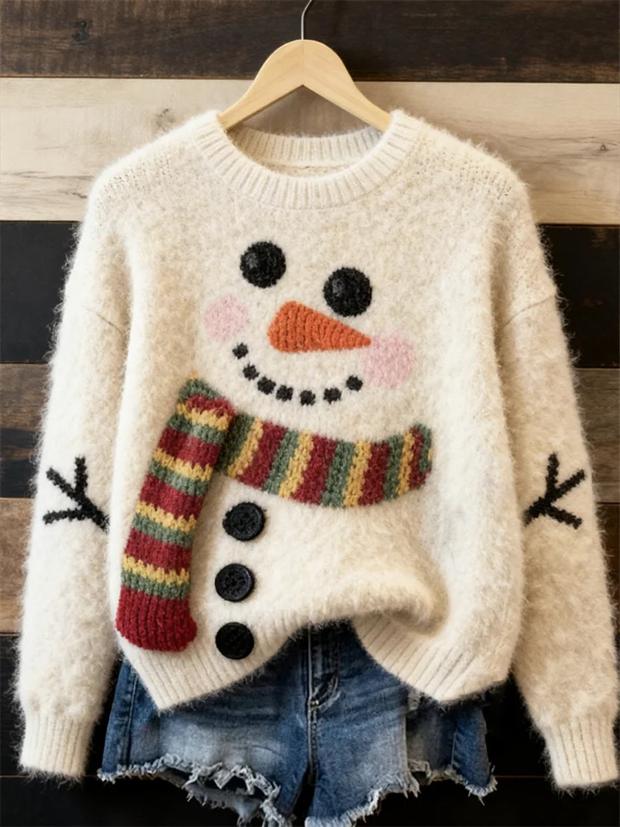 Nieve Linda™ | Suéter navideño con diseño de muñeco de nieve